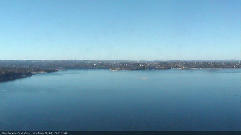 Lake Travis webcam, November 24, 2017 10:30 AM CT