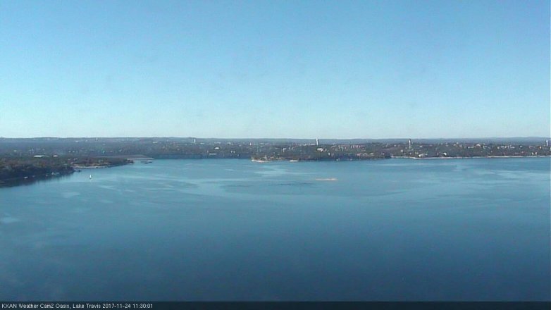 Lake Travis webcam, November 24, 2017 10:45 AM CT