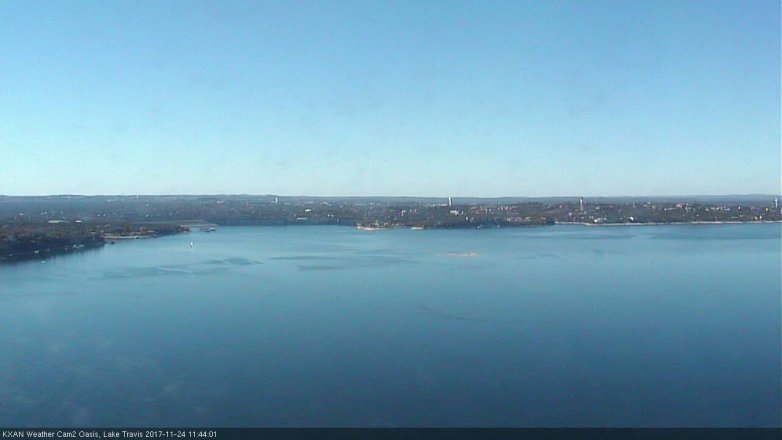 Lake Travis webcam, November 24, 2017 10:50 AM CT