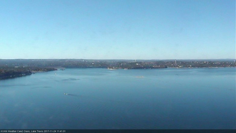 Lake Travis webcam, November 24, 2017 11:10 AM CT
