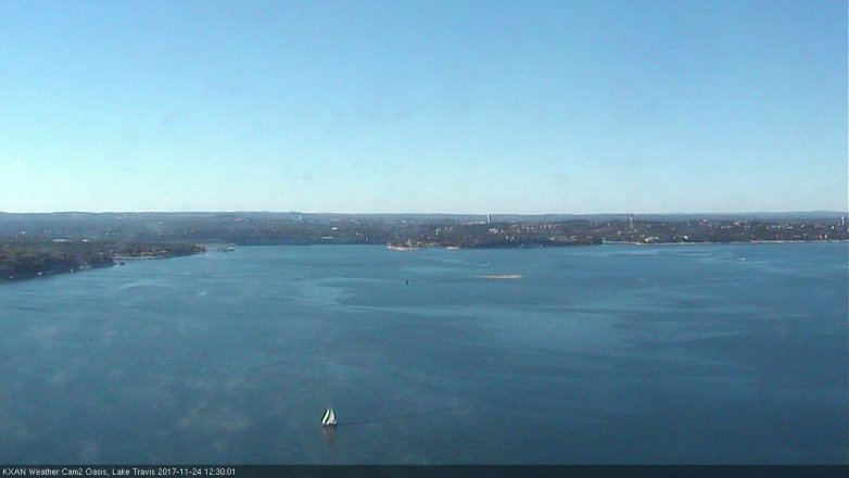 Lake Travis webcam, November 24, 2017 11:45 AM CT
