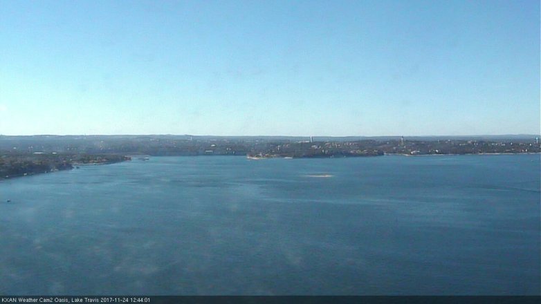 Lake Travis webcam, November 24, 2017 12:00 PM CT