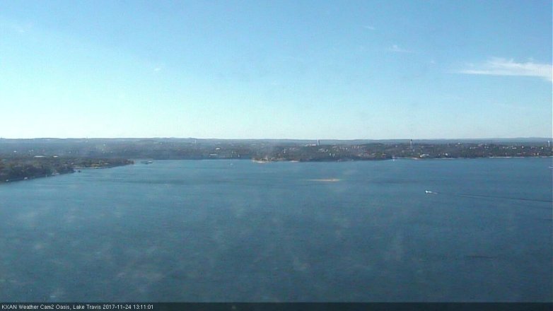 Lake Travis webcam, November 24, 2017 12:25 PM CT