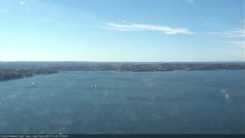Lake Travis webcam, November 24, 2017 12:50 PM CT