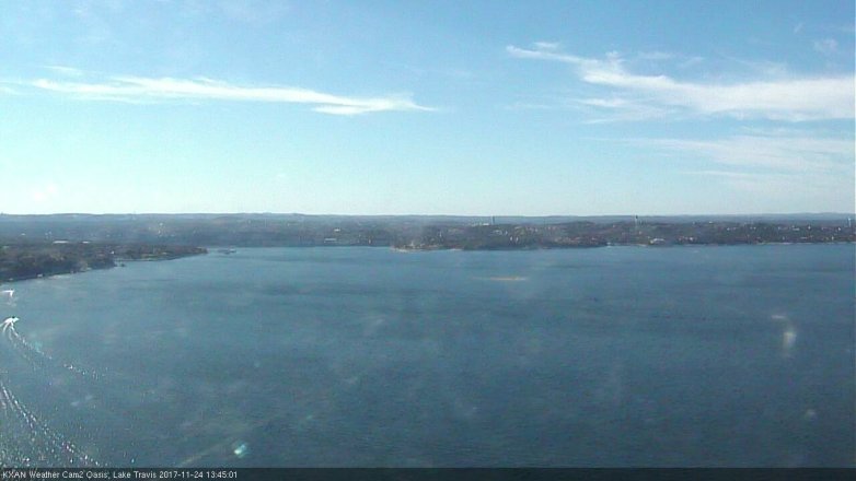 Lake Travis webcam, November 24, 2017 1:10 PM CT