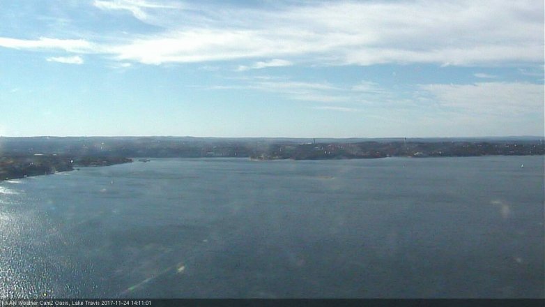 Lake Travis webcam, November 24, 2017 1:35 PM CT