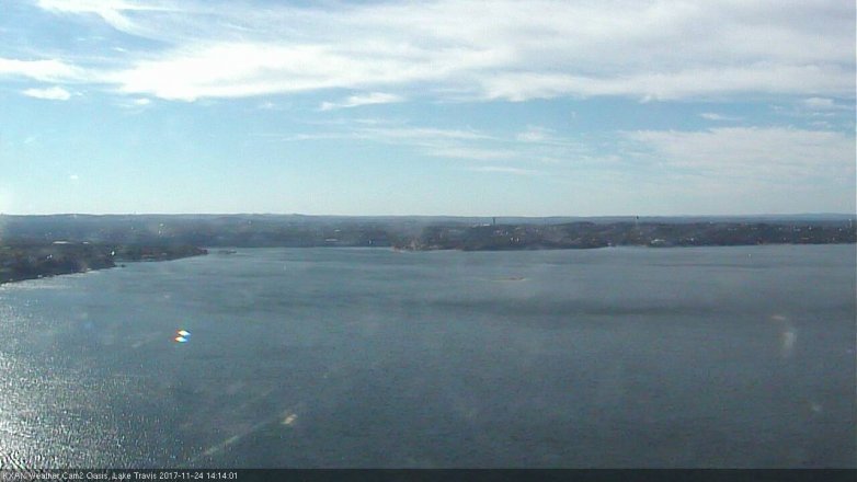 Lake Travis webcam, November 24, 2017 1:40 PM CT