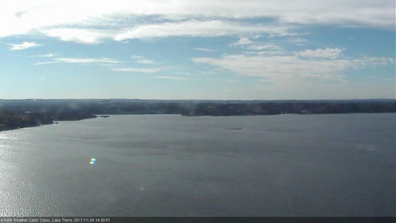 Lake Travis webcam, November 24, 2017 1:45 PM CT