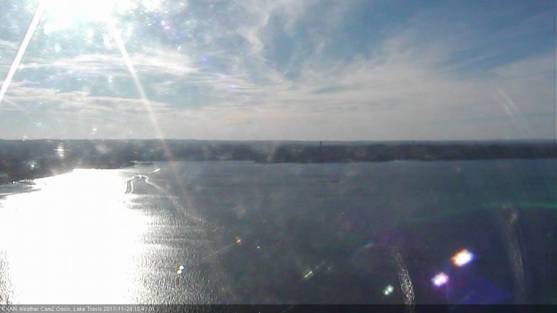 Lake Travis webcam, November 24, 2017 2:45 PM CT