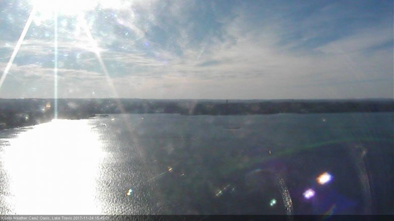 Lake Travis webcam, November 24, 2017 3:05 PM CT