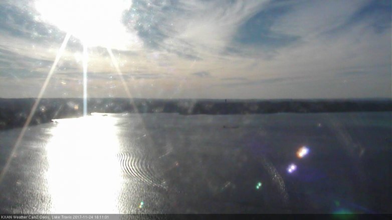 Lake Travis webcam, November 24, 2017 3:15 PM CT