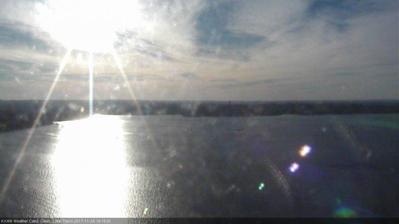 Lake Travis webcam, November 24, 2017 3:40 PM CT