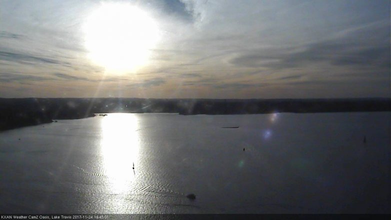 Lake Travis webcam, November 24, 2017 3:55 PM CT