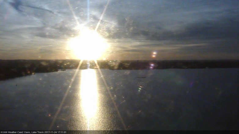 Lake Travis webcam, November 24, 2017 4:15 PM CT