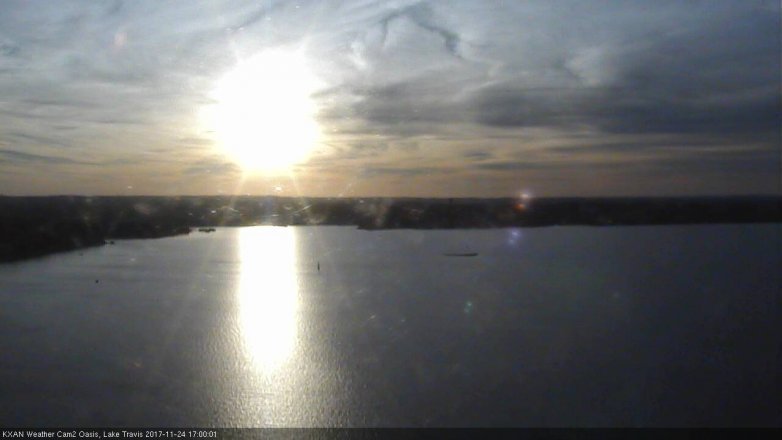 Lake Travis webcam, November 24, 2017 4:20 PM CT