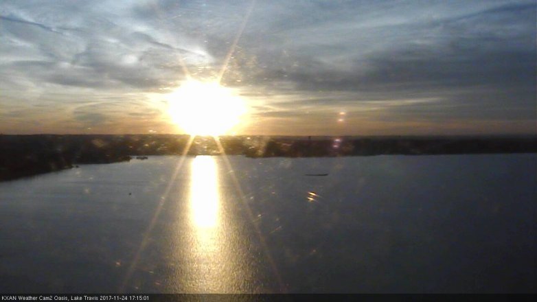 Lake Travis webcam, November 24, 2017 4:25 PM CT