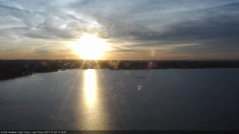 Lake Travis webcam, November 24, 2017 4:35 PM CT