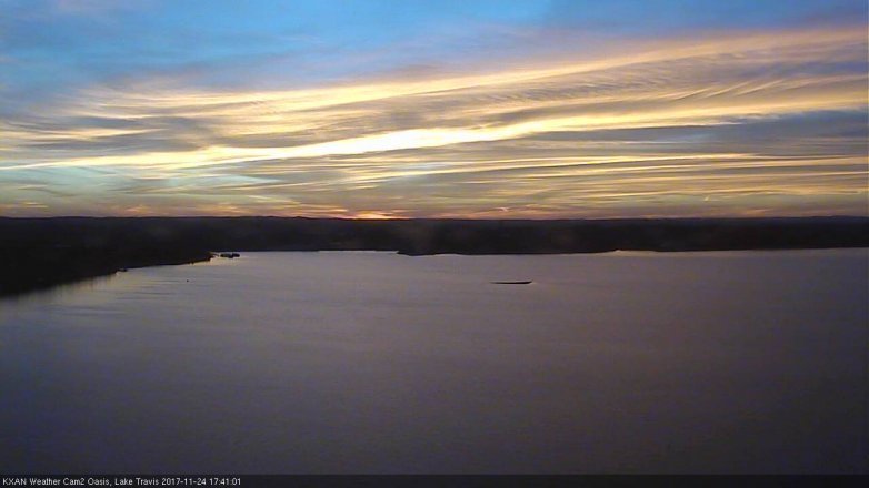 Lake Travis webcam, November 24, 2017 4:55 PM CT