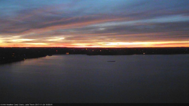 Lake Travis webcam, November 24, 2017 5:05 PM CT