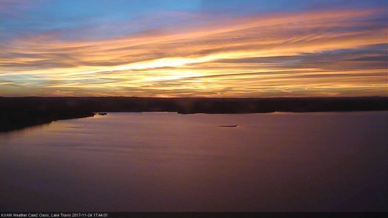 Lake Travis webcam, November 24, 2017 5:15 PM CT