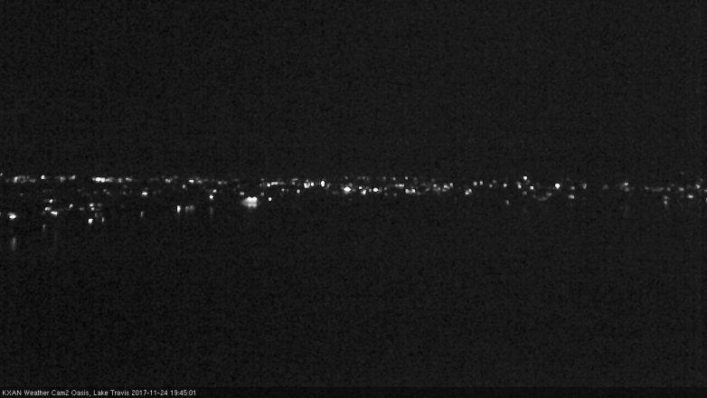 Lake Travis webcam, November 24, 2017 6:50 PM CT