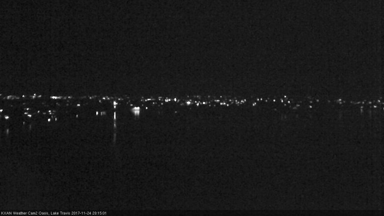 Lake Travis webcam, November 24, 2017 7:30 PM CT