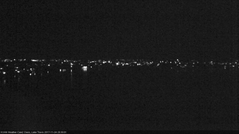 Lake Travis webcam, November 24, 2017 7:35 PM CT