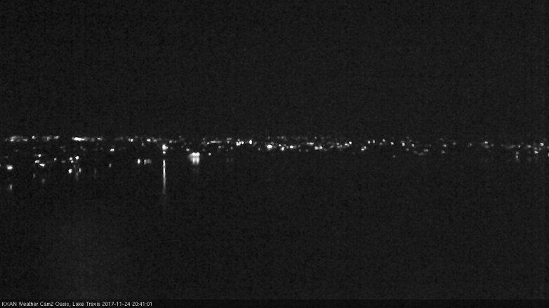 Lake Travis webcam, November 24, 2017 8:00 PM CT