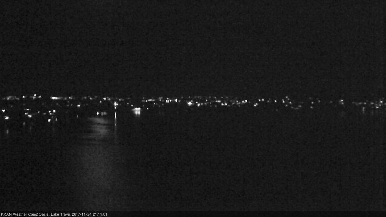 Lake Travis webcam, November 24, 2017 8:20 PM CT