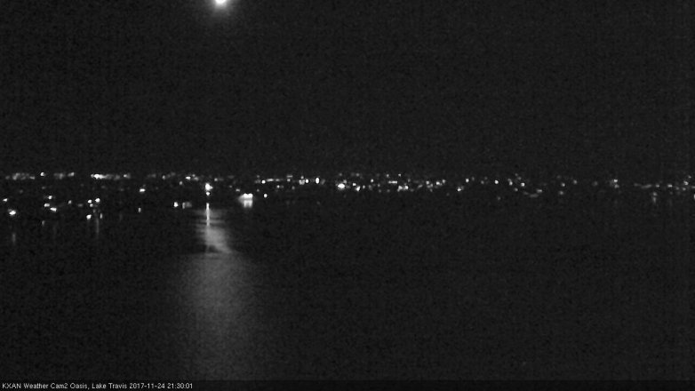 Lake Travis webcam, November 24, 2017 8:35 PM CT