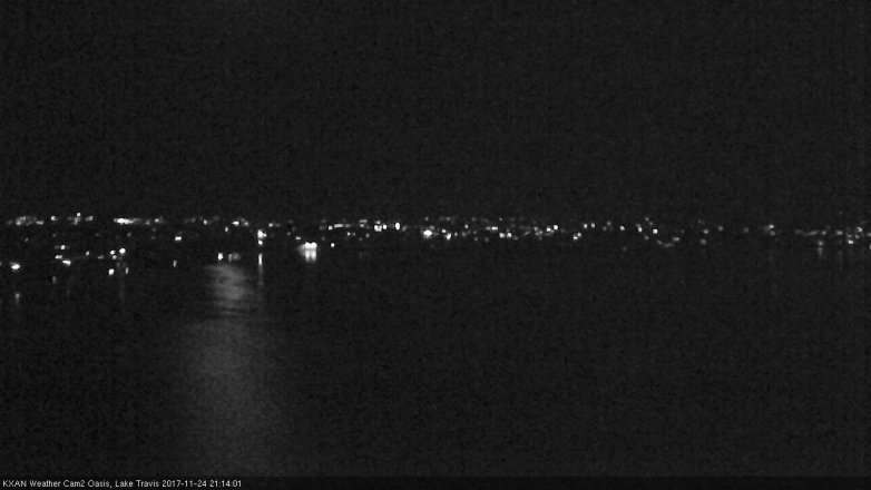 Lake Travis webcam, November 24, 2017 8:40 PM CT