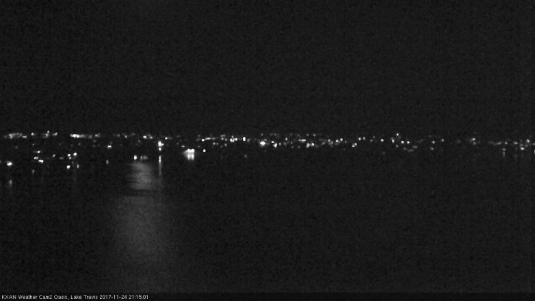 Lake Travis webcam, November 24, 2017 8:45 PM CT