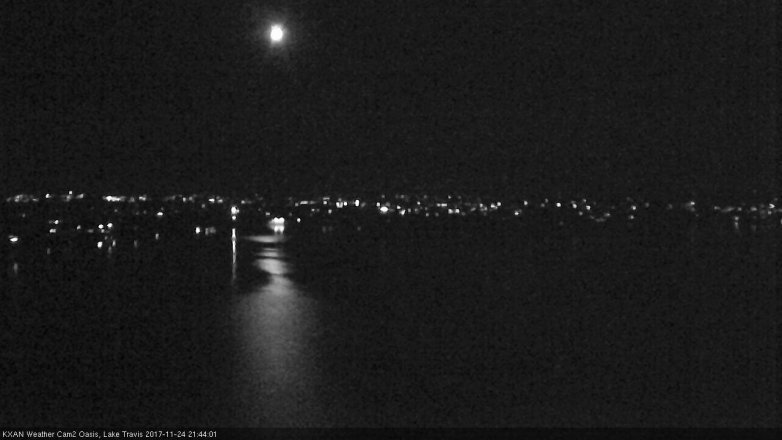 Lake Travis webcam, November 24, 2017 9:15 PM CT