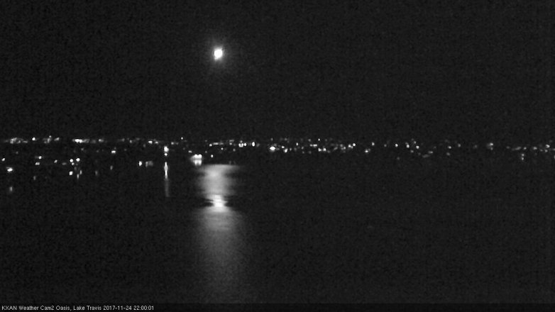 Lake Travis webcam, November 24, 2017 9:20 PM CT