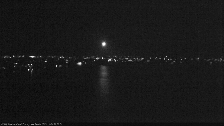 Lake Travis webcam, November 24, 2017 9:55 PM CT