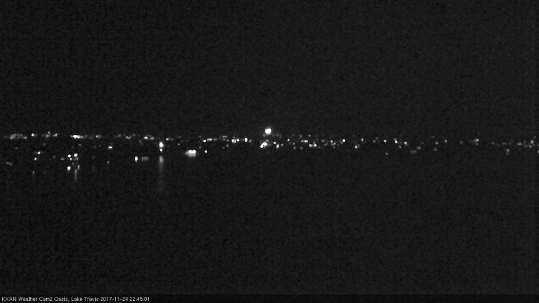 Lake Travis webcam, November 24, 2017 10:05 PM CT
