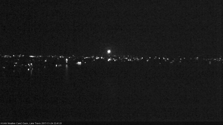 Lake Travis webcam, November 24, 2017 10:10 PM CT