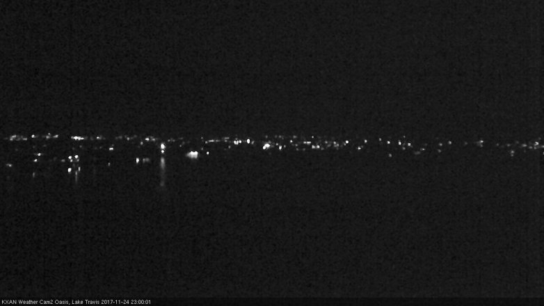 Lake Travis webcam, November 24, 2017 10:20 PM CT