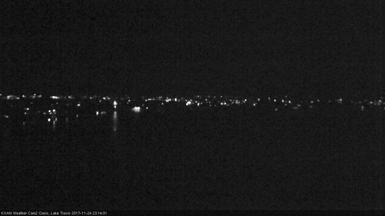 Lake Travis webcam, November 24, 2017 10:40 PM CT