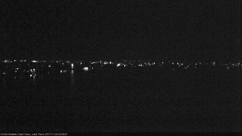 Lake Travis webcam, November 24, 2017 10:45 PM CT