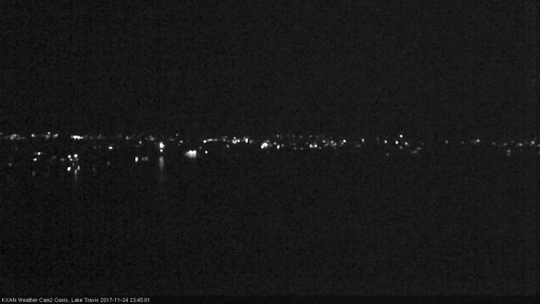 Lake Travis webcam, November 24, 2017 11:00 PM CT
