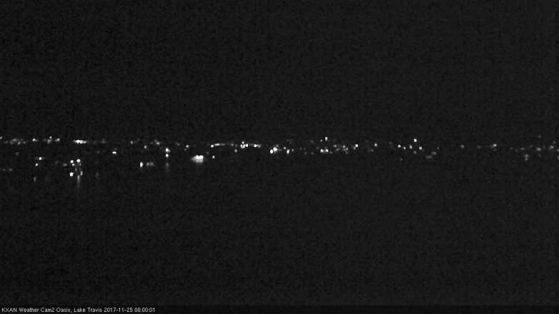 Lake Travis webcam, November 24, 2017 11:25 PM CT