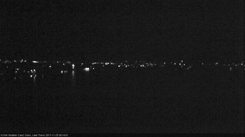 Lake Travis webcam, November 24, 2017 11:35 PM CT