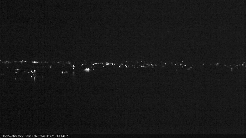 Lake Travis webcam, November 24, 2017 11:45 PM CT