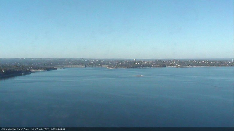 Lake Travis webcam, November 25, 2017 9:05 AM CT