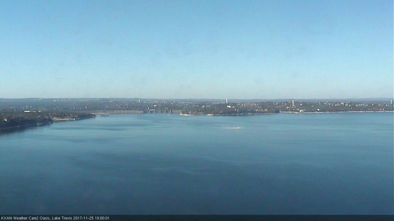 Lake Travis webcam, November 25, 2017 9:15 AM CT