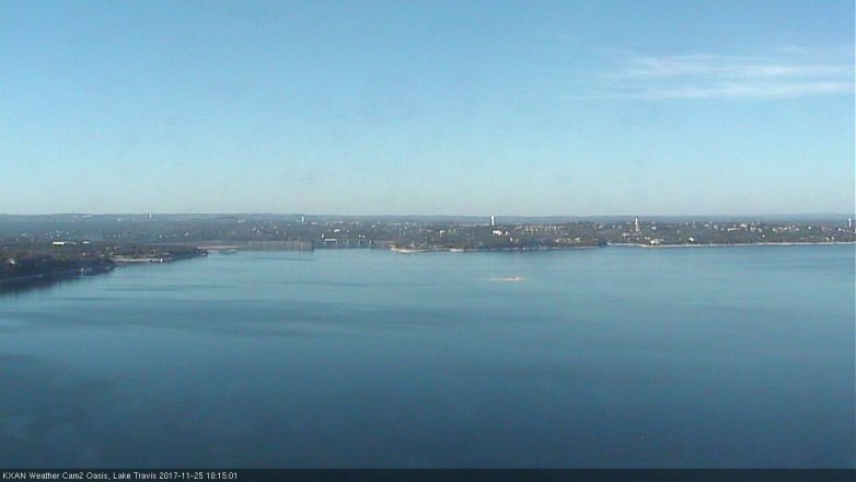 Lake Travis webcam, November 25, 2017 9:20 AM CT