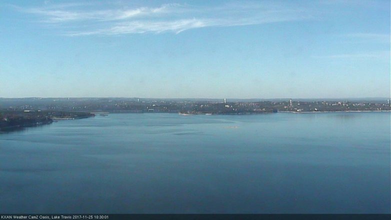 Lake Travis webcam, November 25, 2017 9:35 AM CT
