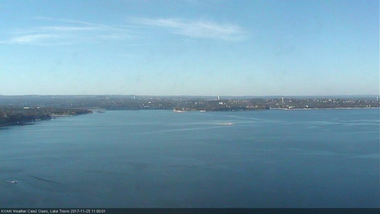 Lake Travis webcam, November 25, 2017 10:10 AM CT