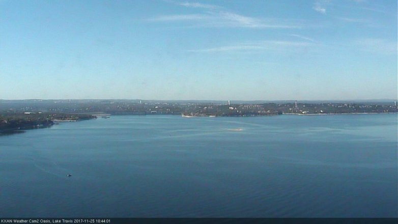 Lake Travis webcam, November 25, 2017 10:15 AM CT
